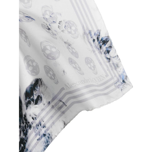 Alexander McQueen Scarfs Grey Scarves Hats & Gloves Alexander Mcqueen Light Gray