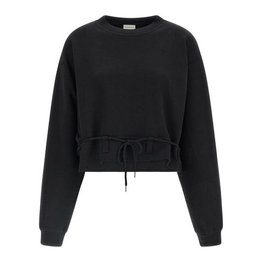 Dries Van Noten Black Cotton Sweatshirt