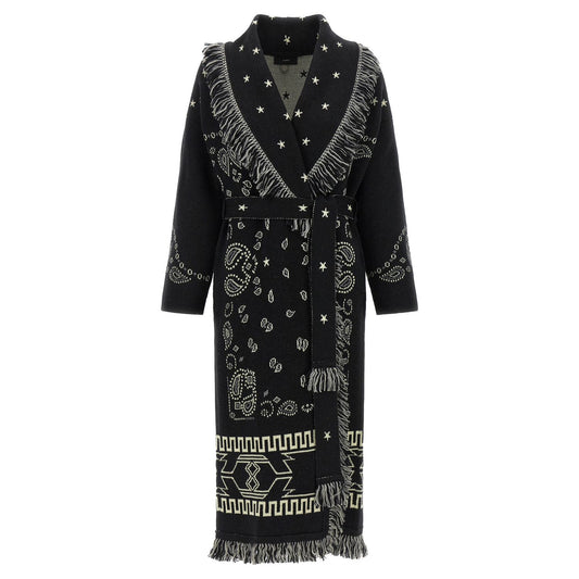 Alanui Black Virgin Wool Coat