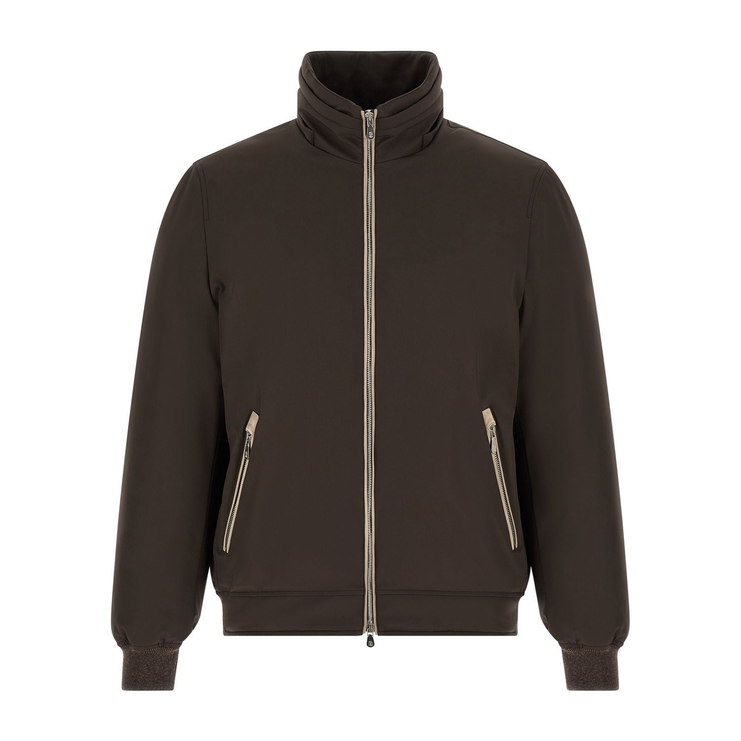 Brunello Cucinelli Brown Polyamide Full-Length Jacket