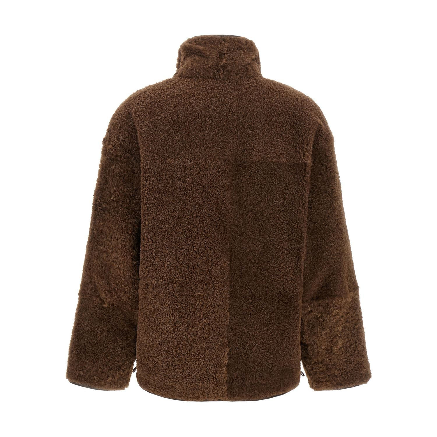 Brunello Cucinelli Brown Lamb Leather Biker Jacket