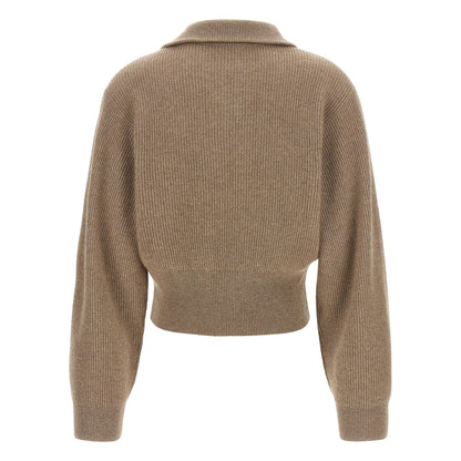 Brunello Cucinelli Brown Cashmere Cardigan