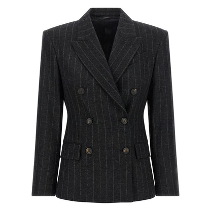Brunello Cucinelli Gray Virgin Wool Blazer