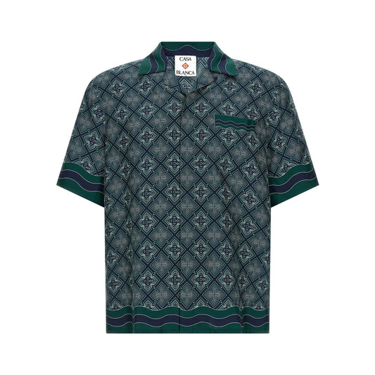 Casablanca Bicolor Silk Blouse