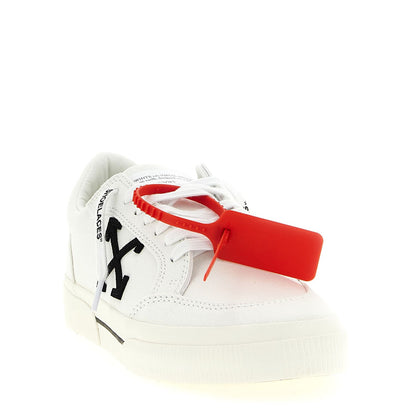 Off-White Bicolor Cotton Low Top Sneakers