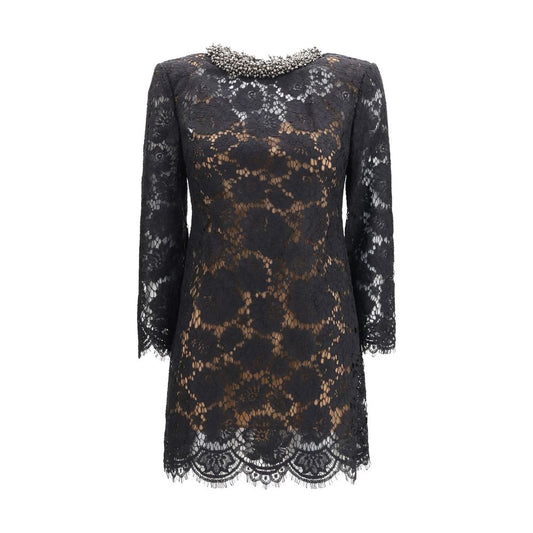 Self-Portrait Black Polyamide Cocktail Dress