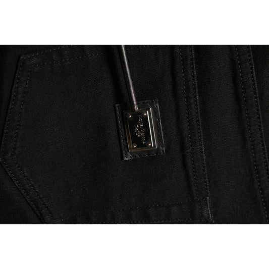 Dolce & Gabbana Dark Gray Cotton Stretch Skinny Denim Jeans