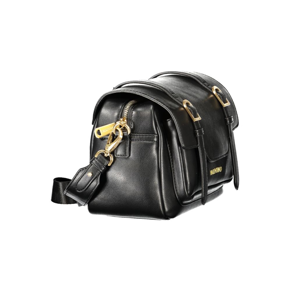Mario Valentino Black Polyurethane Women's Bag