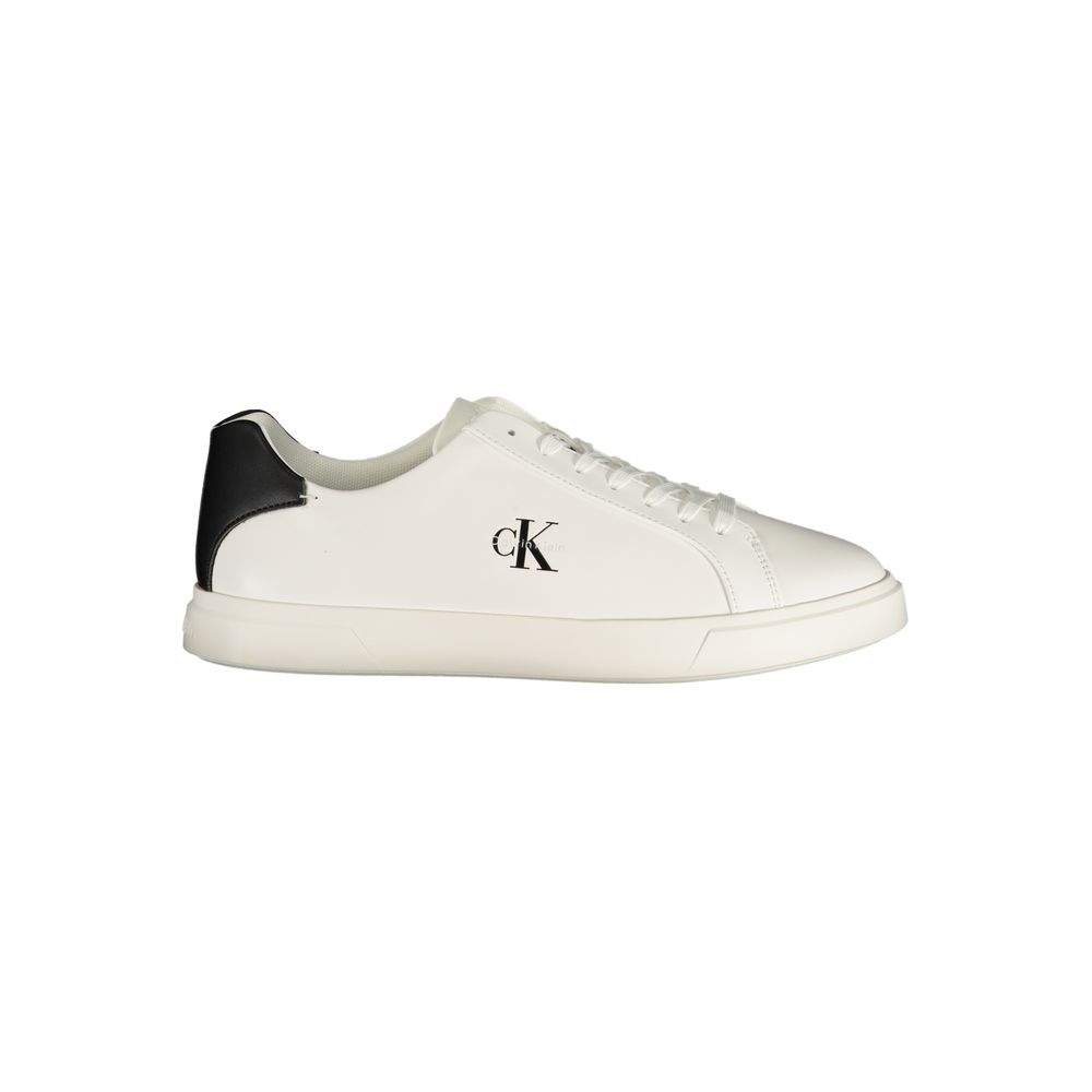 Calvin Klein White Polyurethane Men's Sneaker