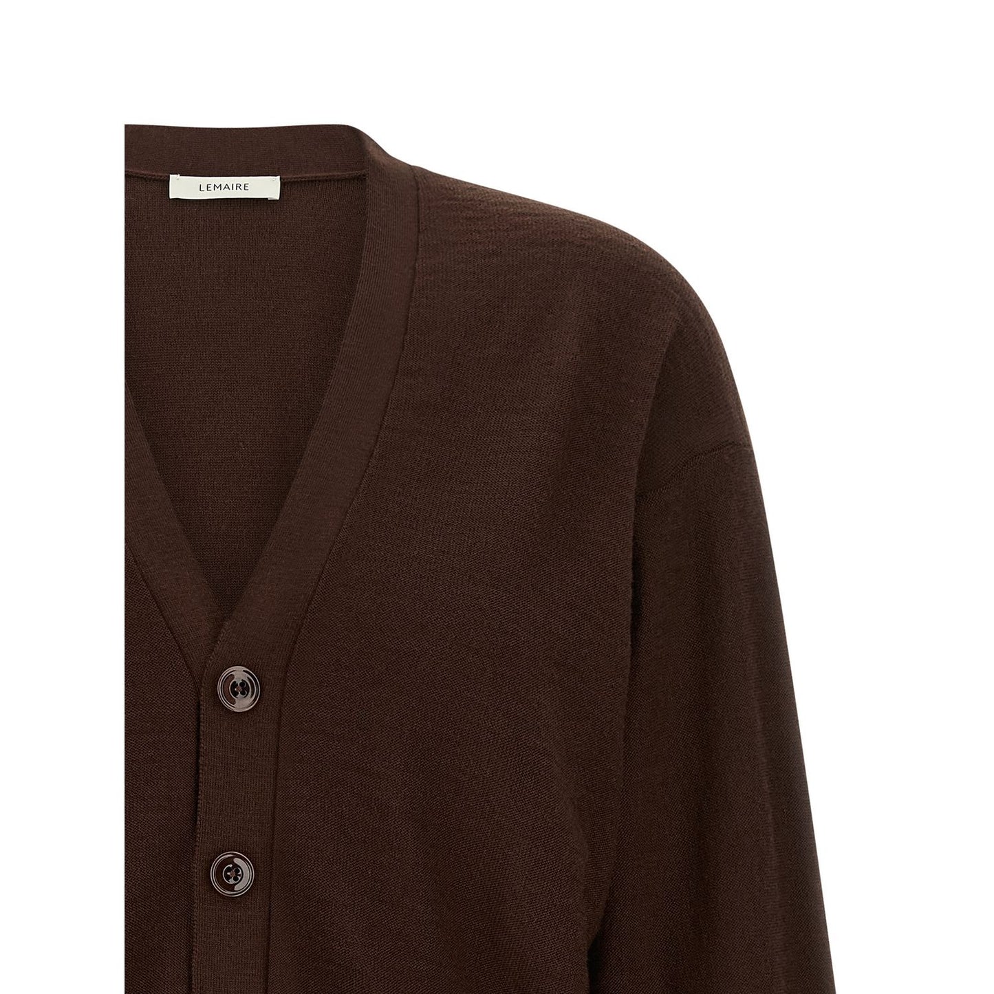Lemaire Bordeaux Wool Cardigan