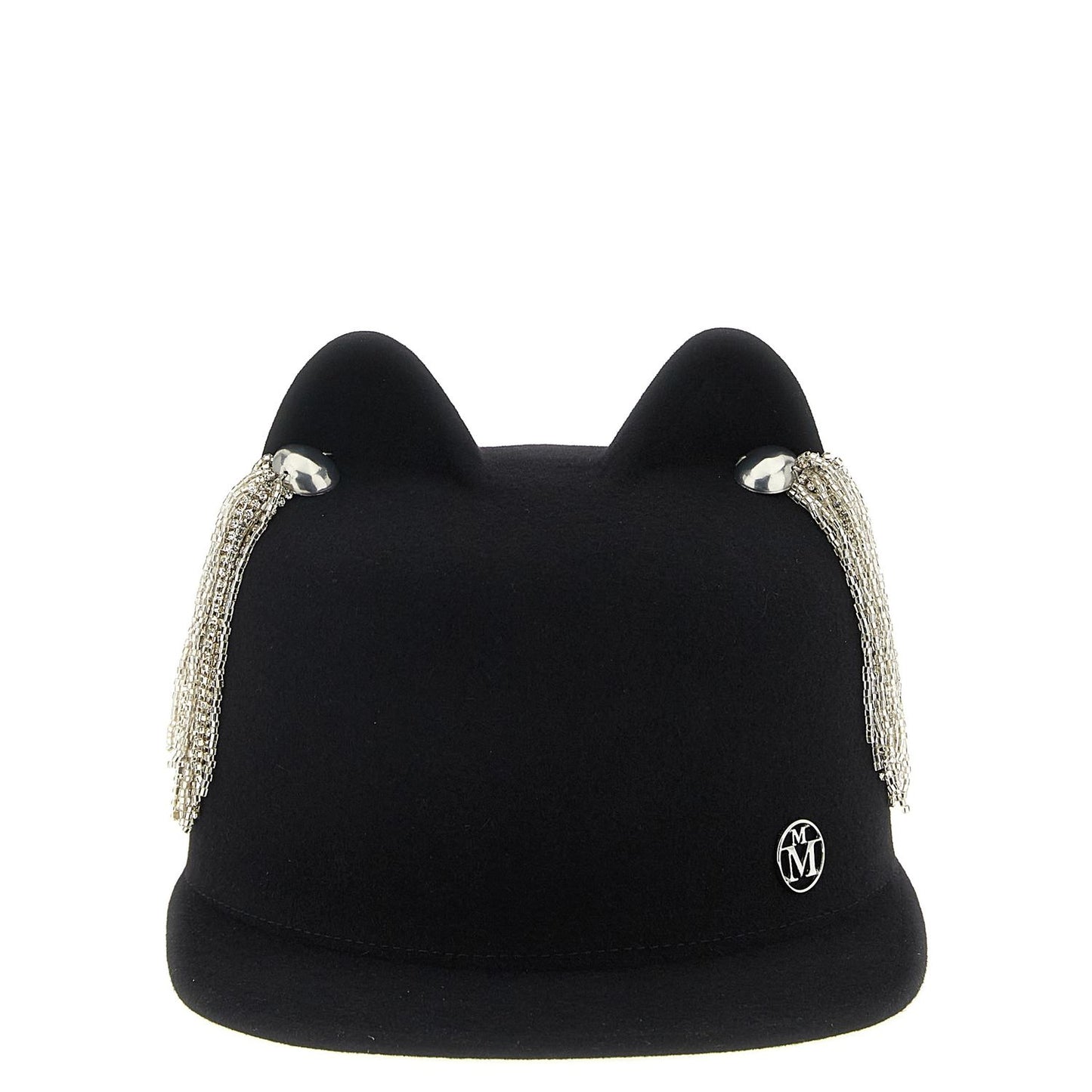 Maison Michel Black Wool Hat
