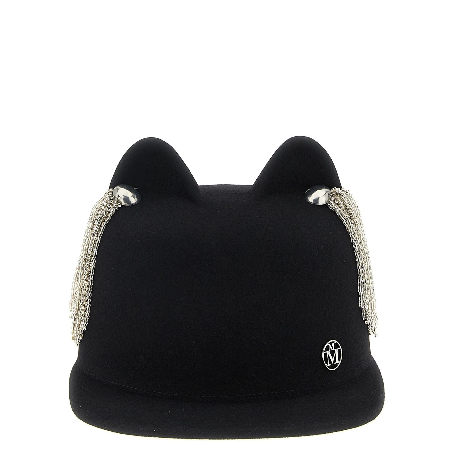Maison Michel Black Wool Hat