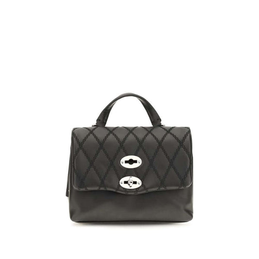 Zanellato Black Calf Leather Bos Taurus Handbag