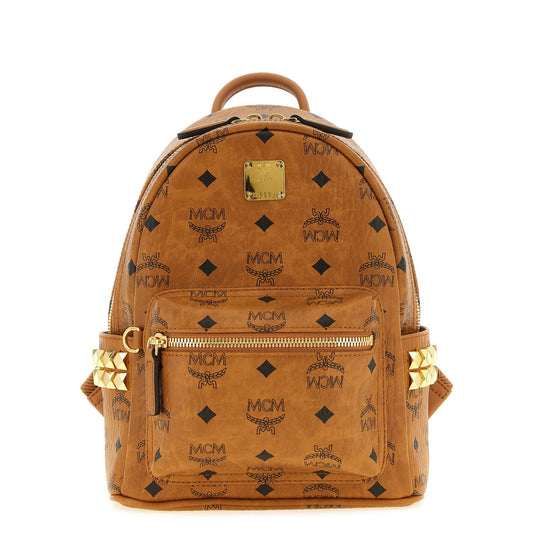 MCM Brown Polyethylene Backpack