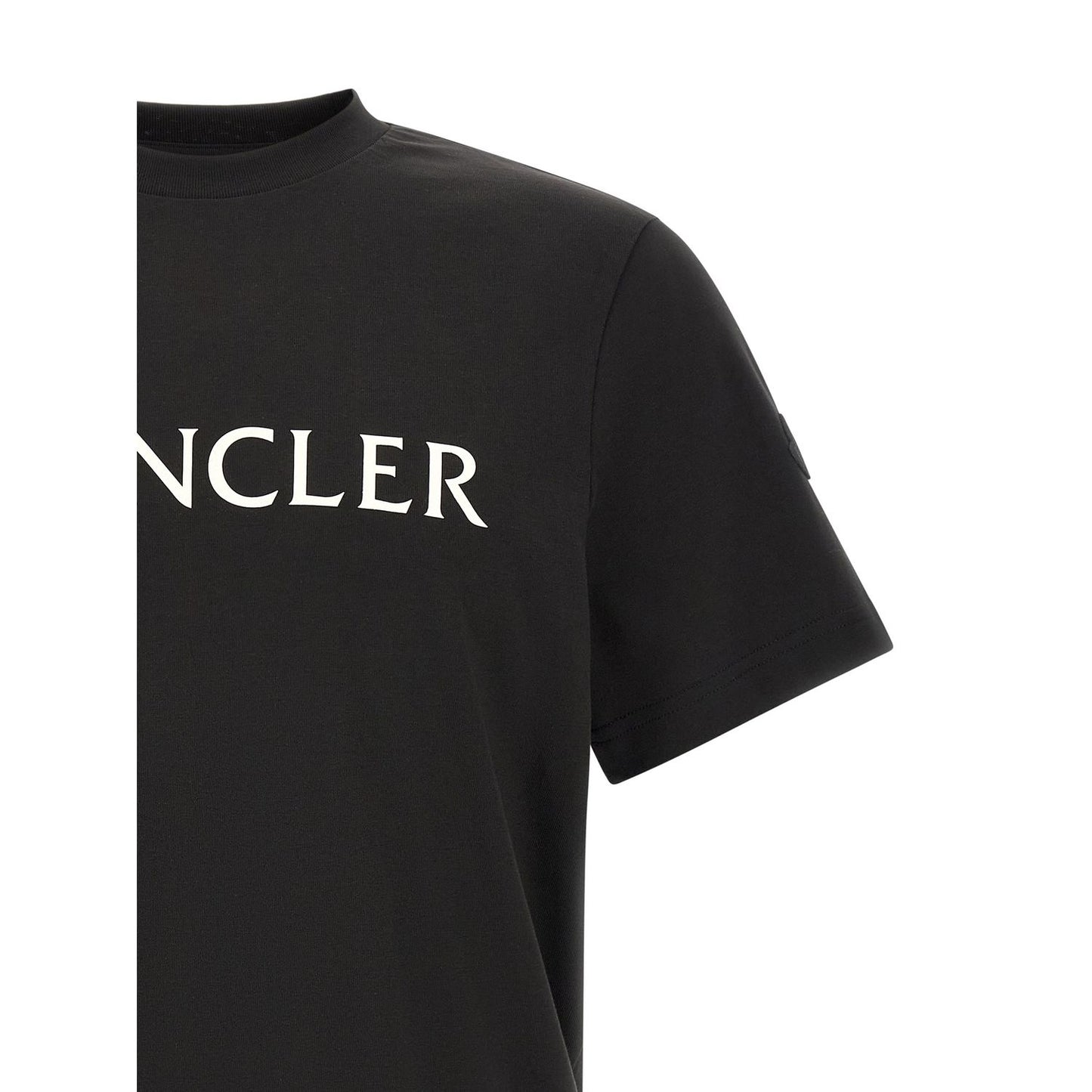 Moncler Black Cotton T-Shirt