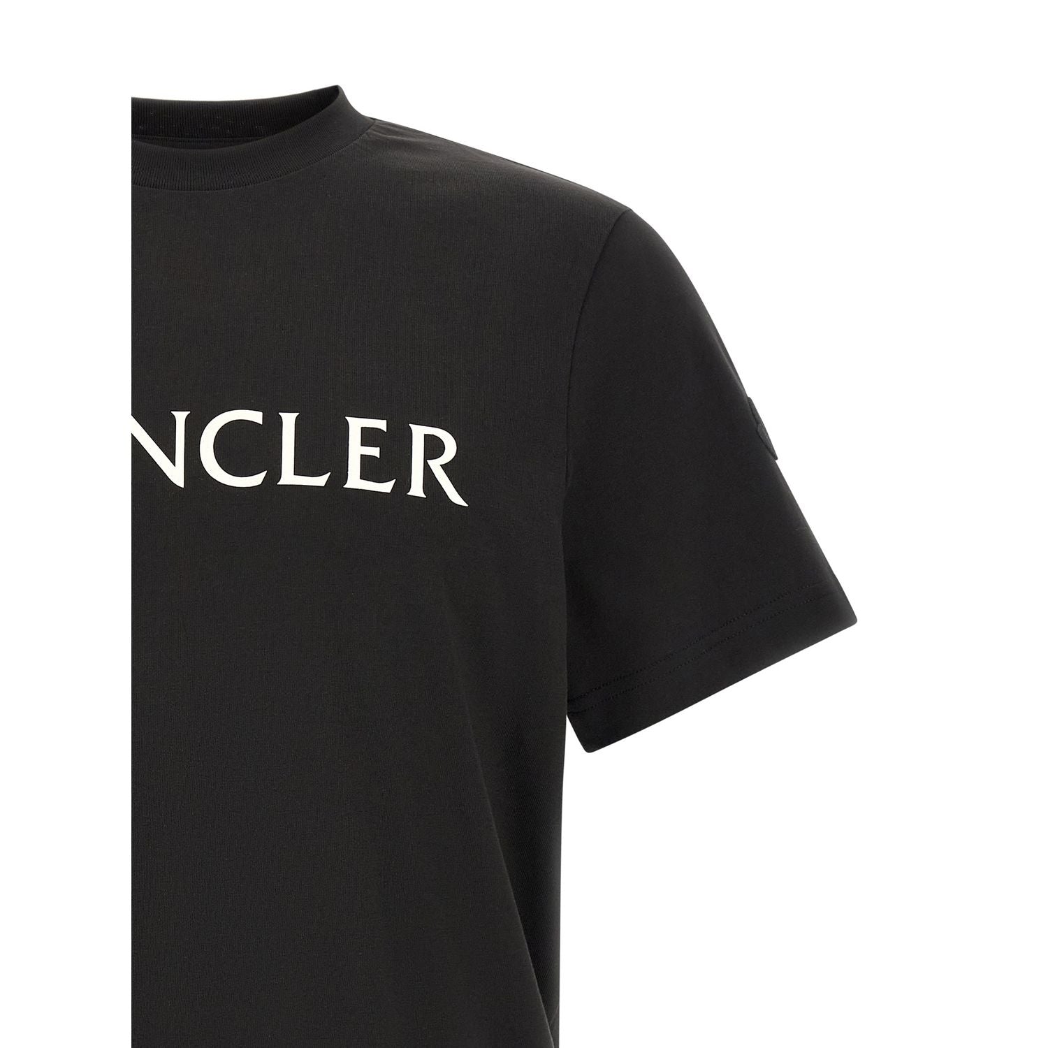 Moncler Black Cotton T-Shirt