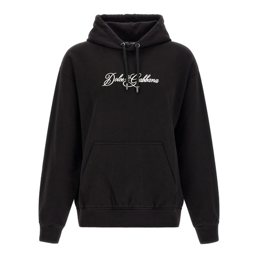 Dolce & Gabbana Black Cotton Sweatshirt