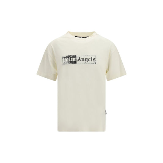 Palm Angels Beige Cotton T-Shirt