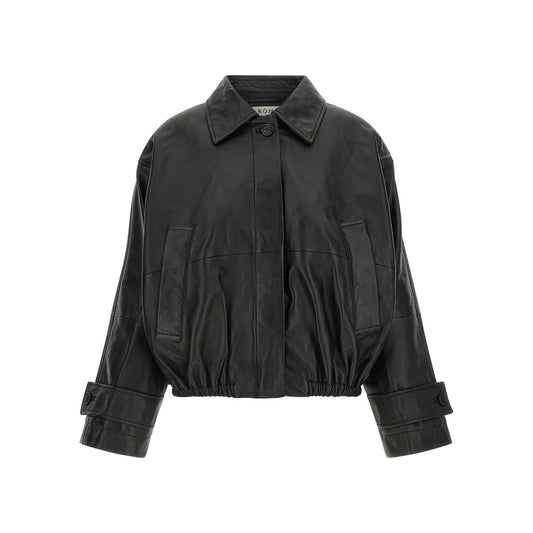 Rohe Black Lamb Leather Leather Jacket