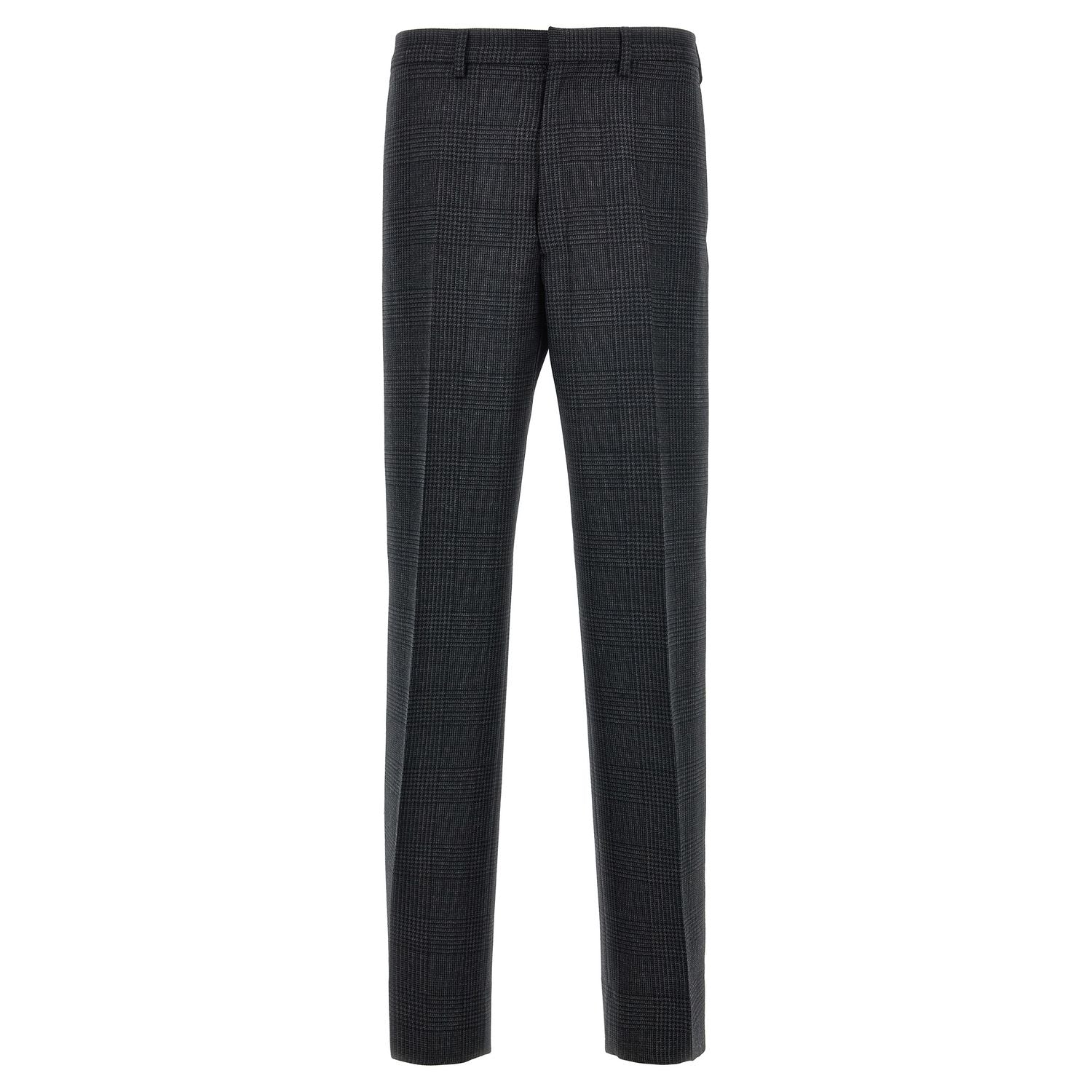 Prada Gray Virgin Wool Dress Pants