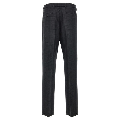 Prada Gray Virgin Wool Dress Pants