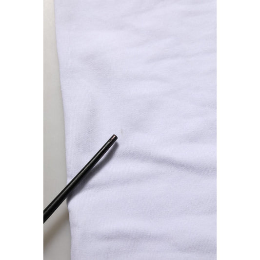 Dolce & Gabbana White Cotton Drawstring Jogger Trouser Pants