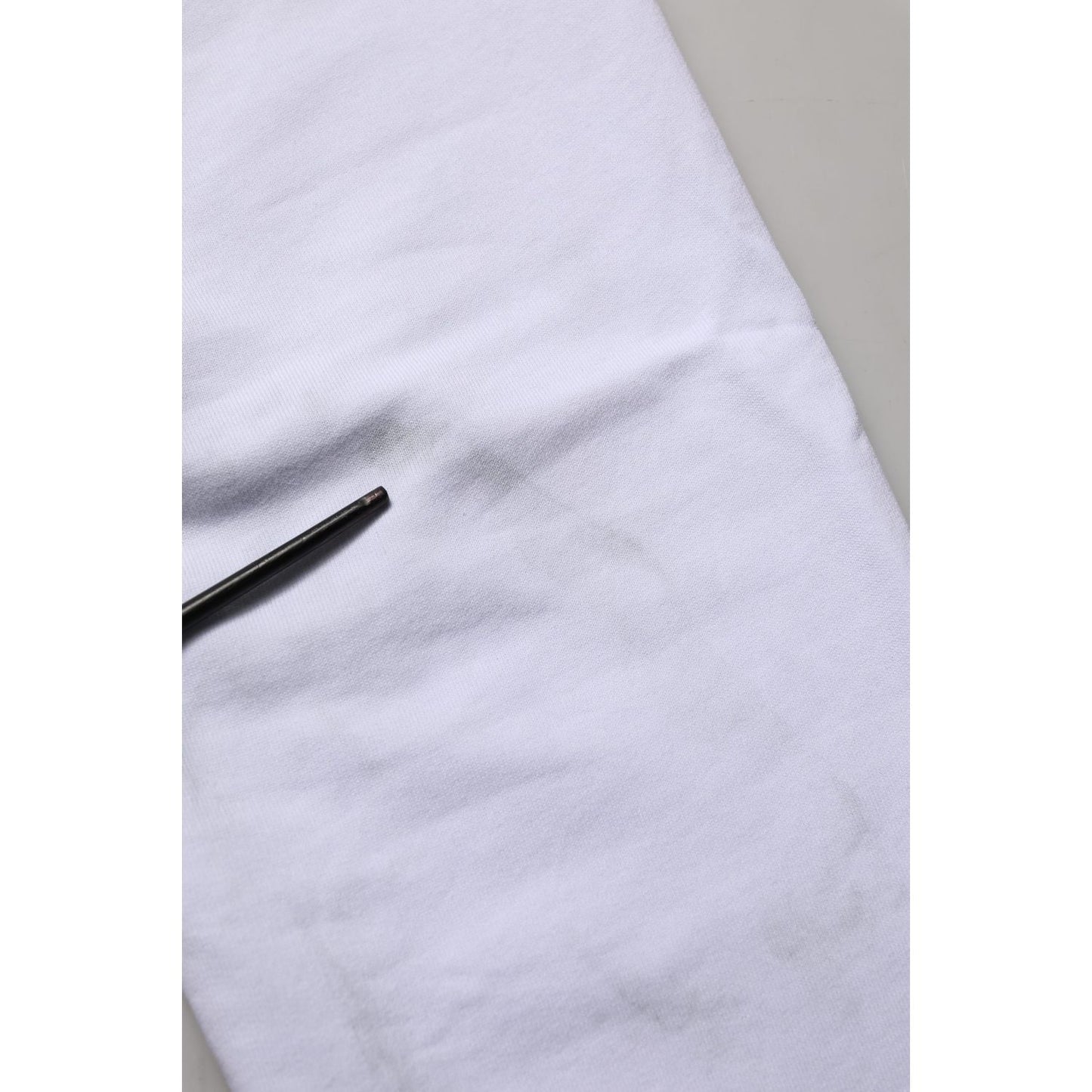 Dolce & Gabbana White Cotton Drawstring Jogger Trouser Pants