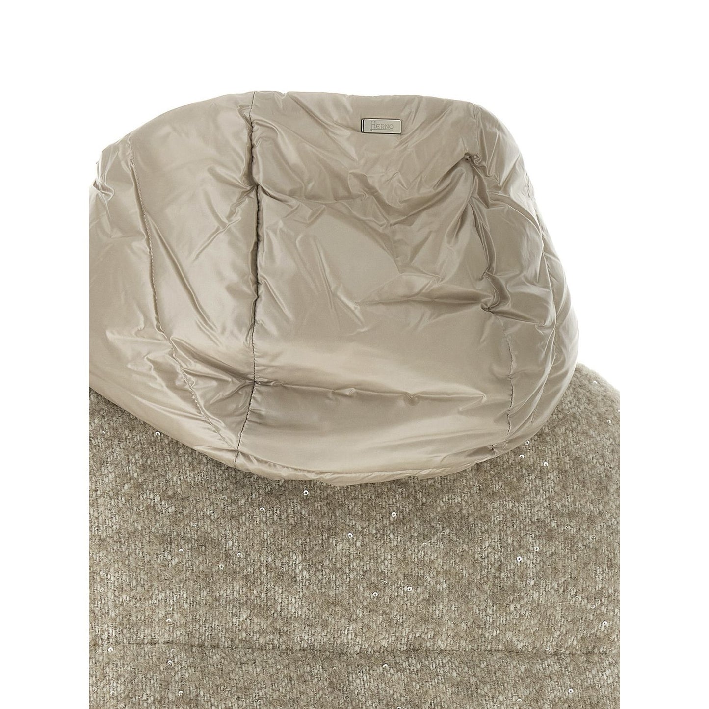 Herno Beige Wool Full-Length Jacket