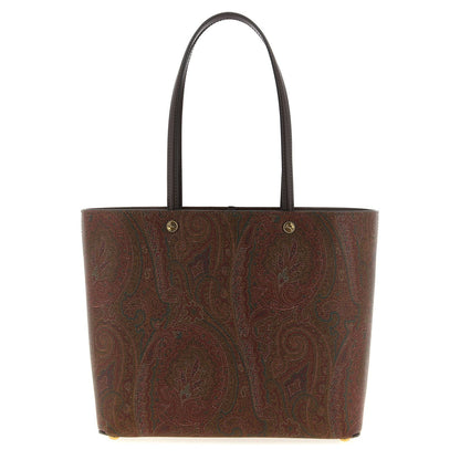 Etro Brown Cotton Tote Bag