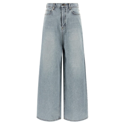 Balenciaga Blue Cotton Relaxed Fit Jeans