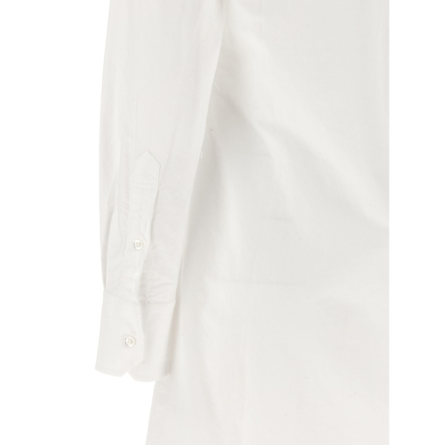 Thom Browne White Cotton Midi Skirt
