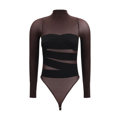 Wolford Brown Polyamide Bodysuit
