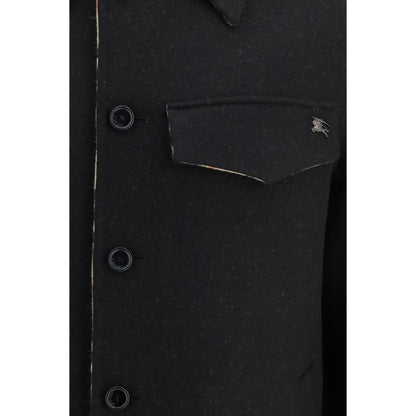 Burberry Black Wool Oves Aries Jacket