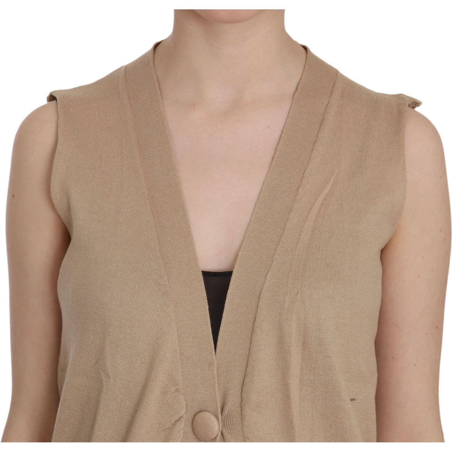 بلوزة كارديجان قطنية أنيقة بدون أكمام من PINK MEMORIES