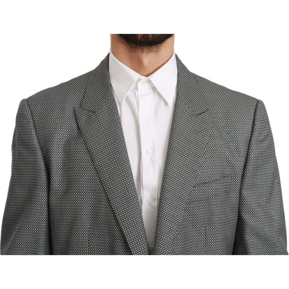 Dolce & Gabbana Gray Slim Fit Formal MARTINI Blazer