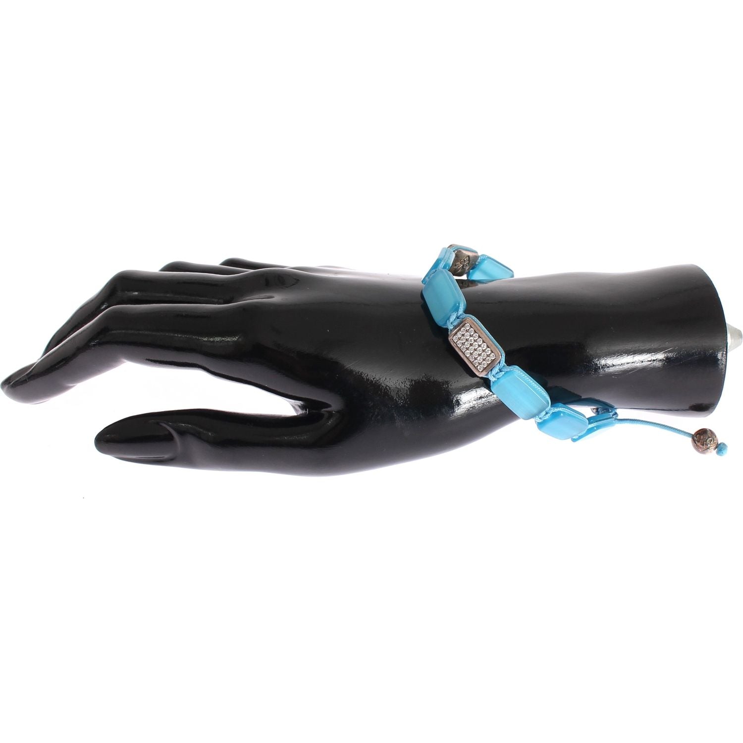 别致的 Nialaya 钻石和蛋白石串珠手链