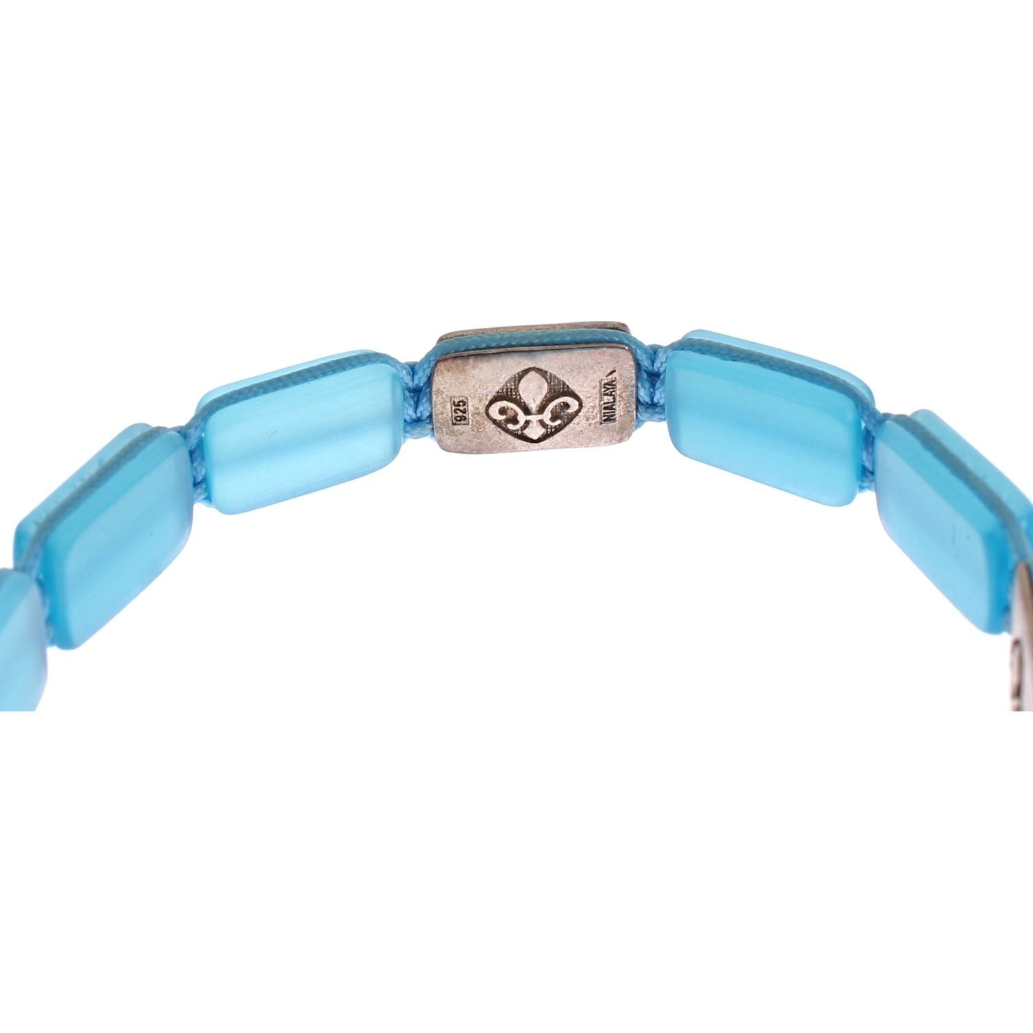 别致的 Nialaya 钻石和蛋白石串珠手链