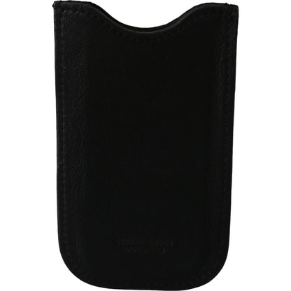 John Galliano Black Leather Multifunctional Men ID Bill Card Holder Wallet Wallet