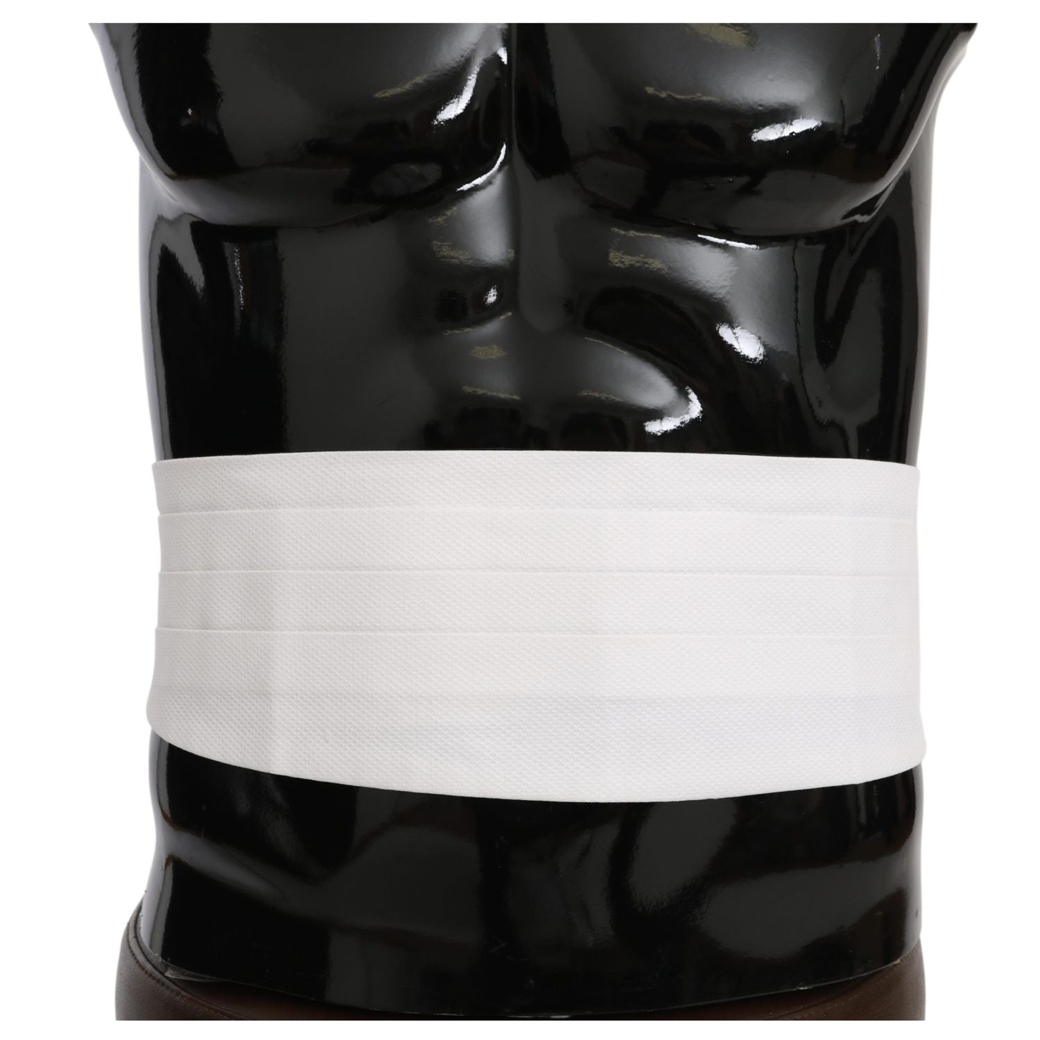 دولتشي آند غابانا أنيقة الحرير الأبيض Cummerbund