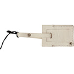 GF Ferre Elegant Beige Leather Keychain Keychain GF Ferre Gray