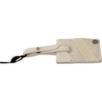 GF Ferre Elegant Beige Leather Keychain Keychain GF Ferre Gray