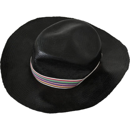 Costume National Black Wide Brim Cowboy Solid Hat