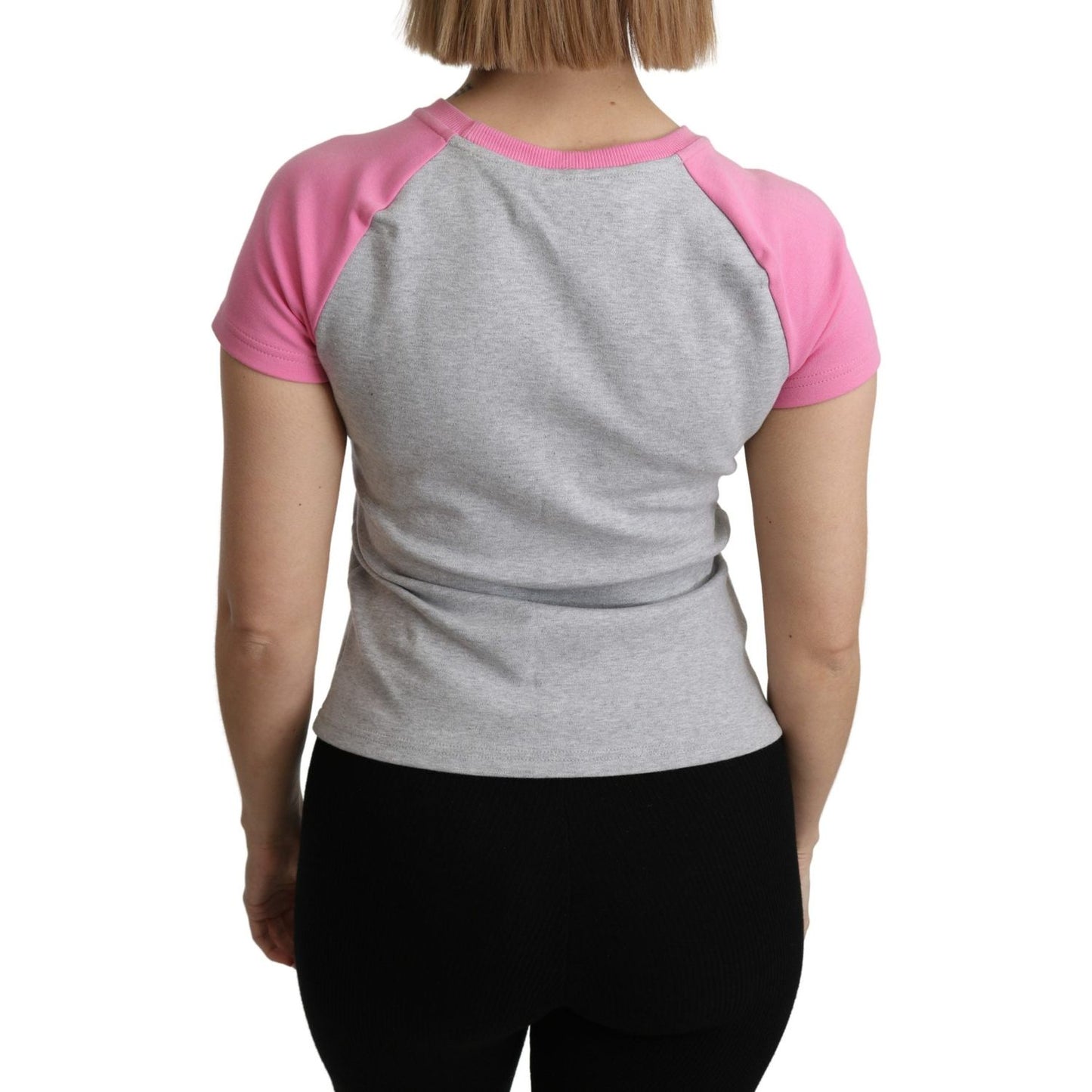 Moschino Gray and pink Cotton T-shirt My Little Pony Top TSH5088-36