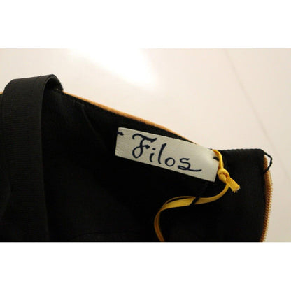 FILOS Black Bronze Silk Sleeveless Above Sheath Dress