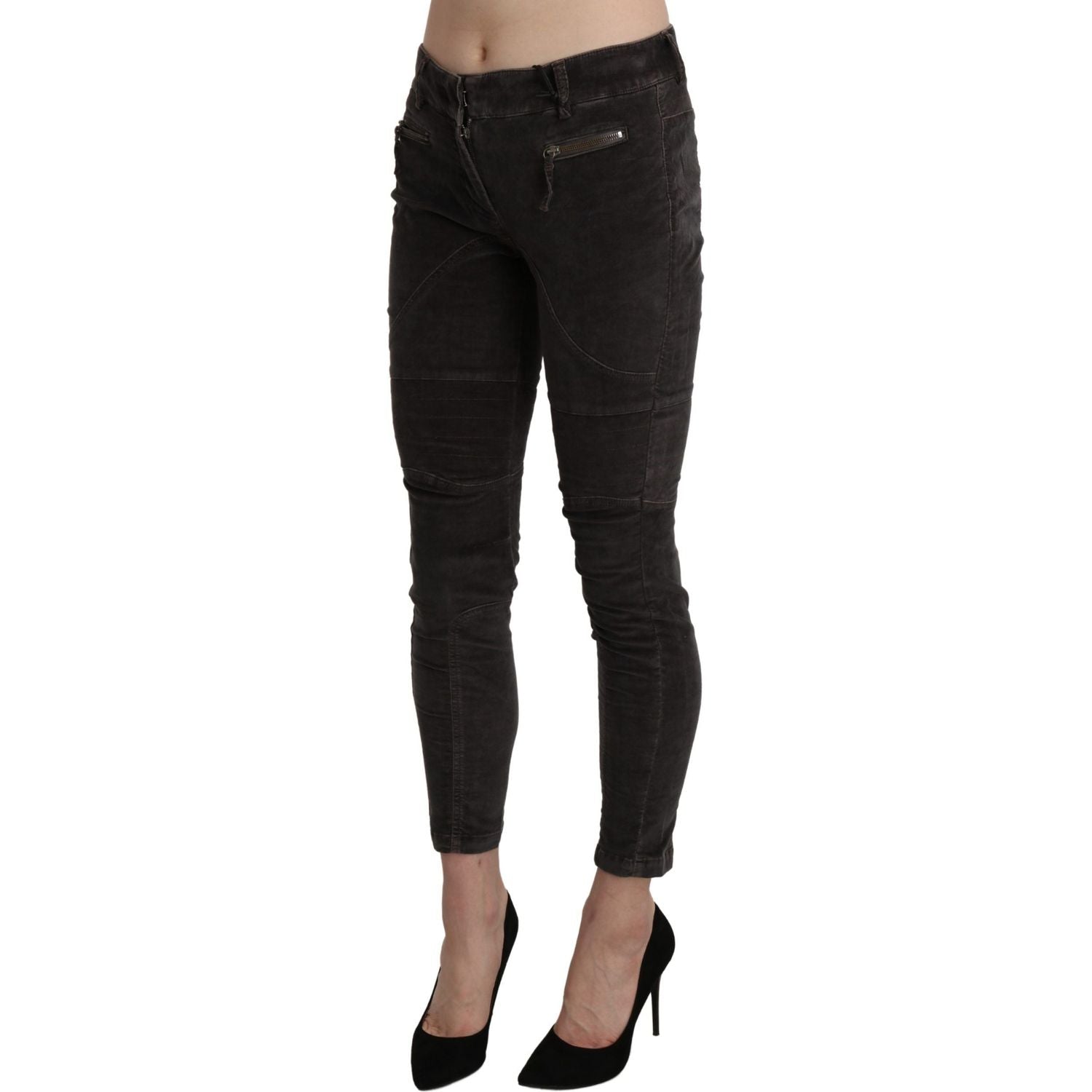 بنطلون كابري قصير بني اللون من إيرمانو شيرفينو