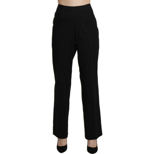 BENCIVENGA Elegant High Waist Black Pants Jeans & Pants BENCIVENGA Black