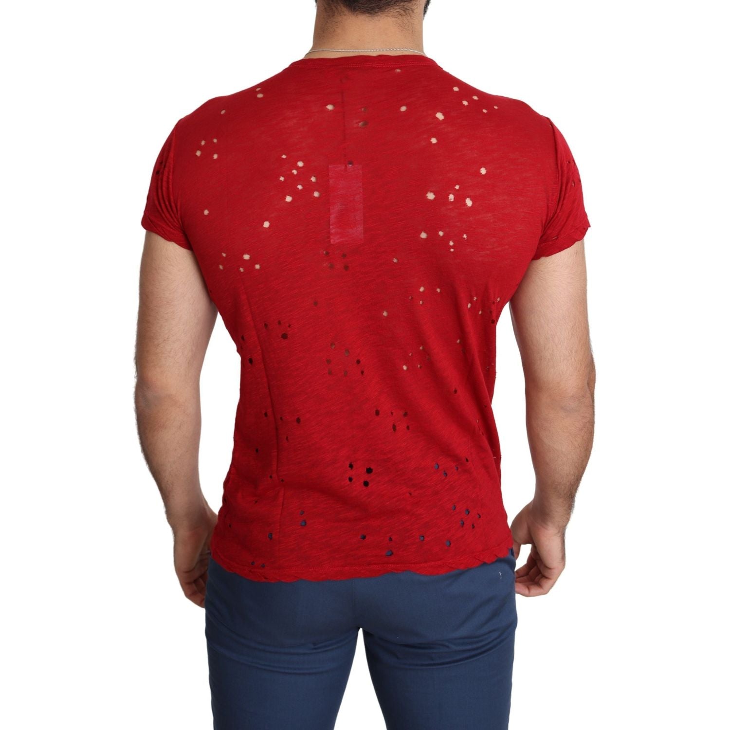 تي شيرت Guess Radiant Red Cotton مثالي للأناقة اليومية