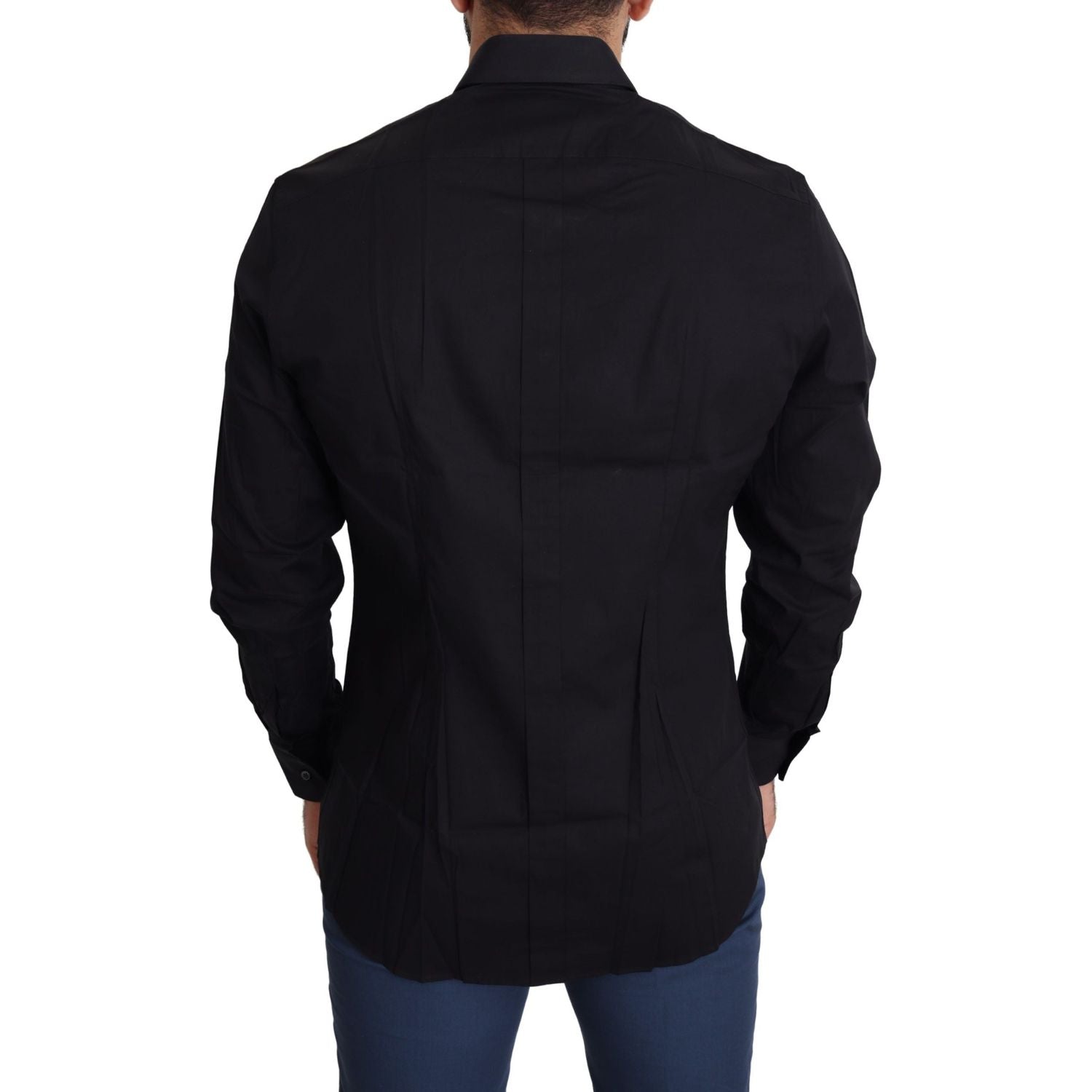 قميص دولتشي آند غابانا الأنيق المصنوع من القطن الأسود