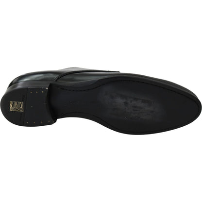 Dolce & Gabbana Derby Napoli Black Leather Dress Formal Shoes