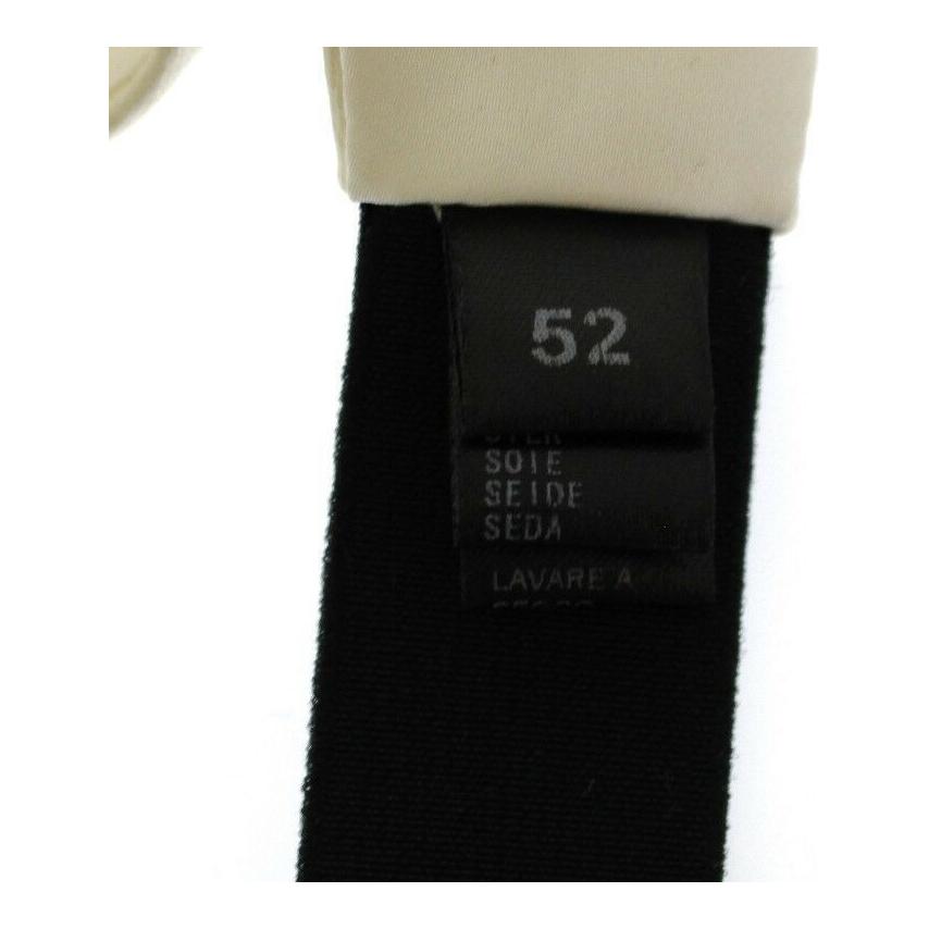 حزام سهرة حصري من الحرير الأبيض من دولتشي آند غابانا